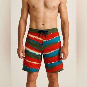 Patagonia Men's Striped Board Shorts Size 33